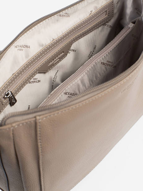 Cross Body Tas Confort Leder Hexagona Bruin confort 466743 ander zicht 2